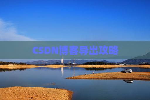 CSDN博客导出攻略
